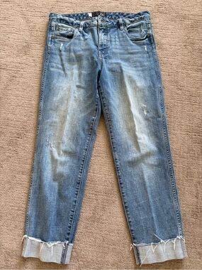 KUT From The Kloth Women’s Blue Jeans Catherine High Rise Fab Ab Boyfriend Sz 8